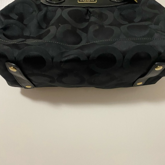 Coach Black Monogram Shoulder Bag - Picture 3 of 3